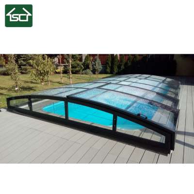 New product hard plastic retractable swimming pool polycarbonate cover